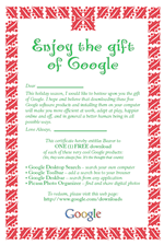 Google gift certificate - Holly