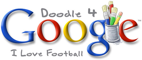 구글 아이러브 축구 로고 그리기 대회 로고