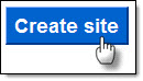 ''Create site' button