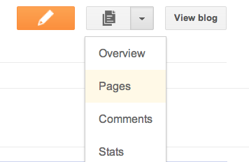 Edit Page
<p>Once your page is published, you can link to it from the new <strong>Pages gadget</strong>. This gadget lets you add links to your pages as tabs at the top of your blog, or as links in your blog's sidebar. Existing third party templates may not support pages as tabs, but pages can still be added as links in your blog's sidebar. Here's an example of pages as links on a sidebar:</p>
<img class=