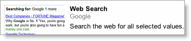 Web Search gadget
