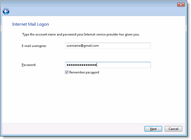 Internet Mail Logon