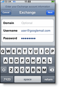 Username y Password