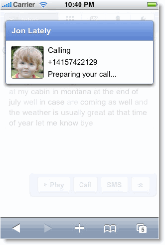 calling