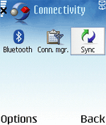 Sync app in Connectivity folder