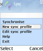 New sync profile
