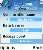Profile name, data bearer, access point