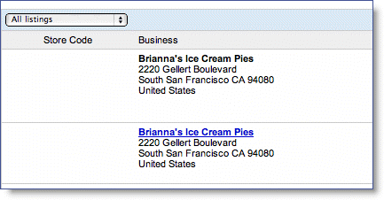 duplicate listing