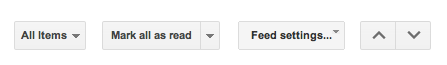 Settings for your feeds underneath the item