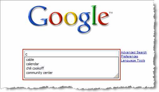 Google Search Box