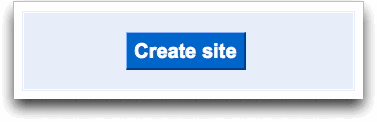 create site button