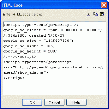 HTML 코드 상자