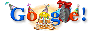 Logo del dÃ©cimo aniversario de Google