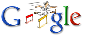Google Doodle Atény 2004: Běh přes překážky