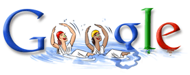 Google Doodle Atény 2004: Synchronizované plavání