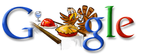 Google Doodle Thanksgiving 2005