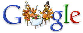 Google Doodle Thanksgiving 2007