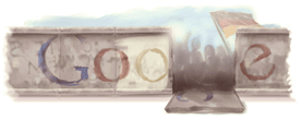 Google Doodle 20th Anniversary of the Fall of the Berlin Wall