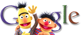 Google Doodle 40th Anniversary of Sesame Street - Bert & Ernie