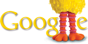 Google Doodle 40th Anniversary of Sesame Street - Big Bird