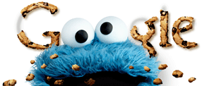 Google Doodle 40th Anniversary of Sesame Street - Cookie Monster
