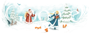 Google Doodle Father Frost's Birthday