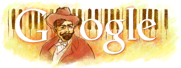 Google Doodle Isaac Albeniz's 150th Birthday