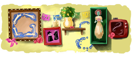Google Doodle Day of the Dead 2010