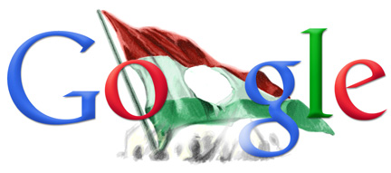 Google Doodle Hungary Republic Day 2010