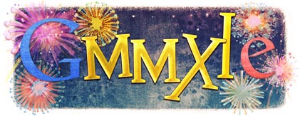 GMMXIe Google doodle for the New Year 2011