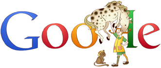 Google Doodle 65th Birthday of Pippi Longstocking