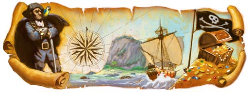 Doodle de Google dedicado a Robert Louis Stevenson