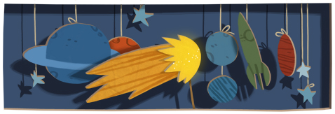 Google Doodle Edmond Halley's 355th Birthday