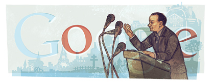 Google Doodle Andre Malraux's 110th Birthday