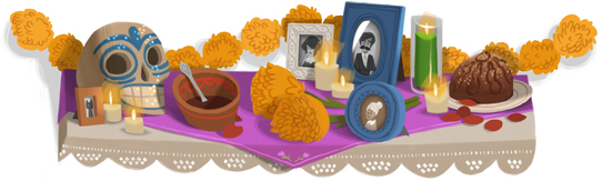 Google Doodle Day of the Dead 2011