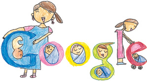 Baby Photos on Doodle 4 Google 2011   Japan Winner