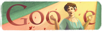 Google Doodle Nellie Melba's 150th Birthday