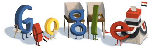 Google Doodle Egyptian Elections 2012
