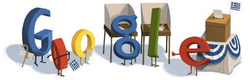 Google Doodle Greece Elections 2012