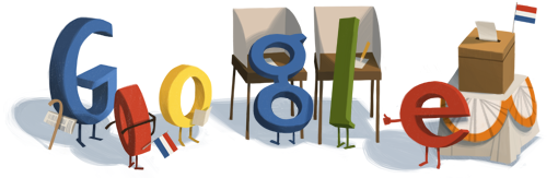 Google Doodle Election Day Netherlands 2012