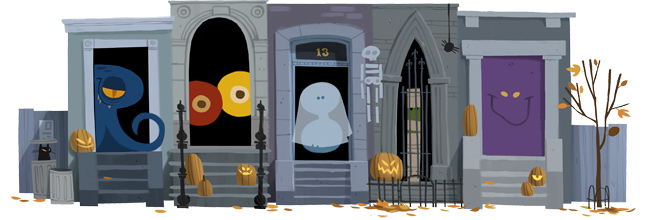 Google Doodle Halloween 2012