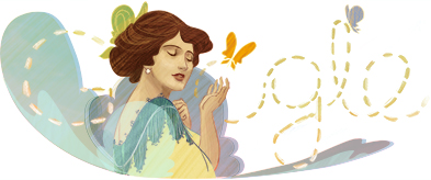 Google Doodle Solomiya Krushelnytska's 140th Birthday