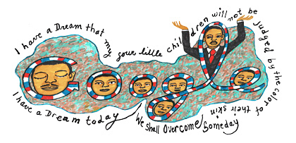 Martin Luther King, Jr. Day. Artwork by Faith Ringgold.