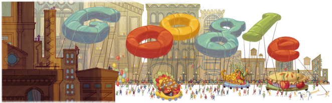 Google Doodle Thanksgiving 2012