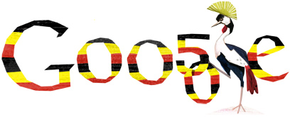 Google Doodle Uganda Independence Day 2012