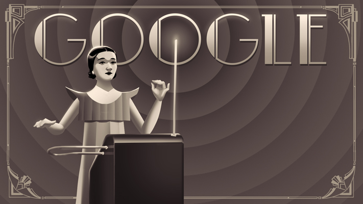 Clara Rockmore's 105th Birthday Doodle