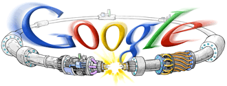 Google Logo: Large Hadron Collider