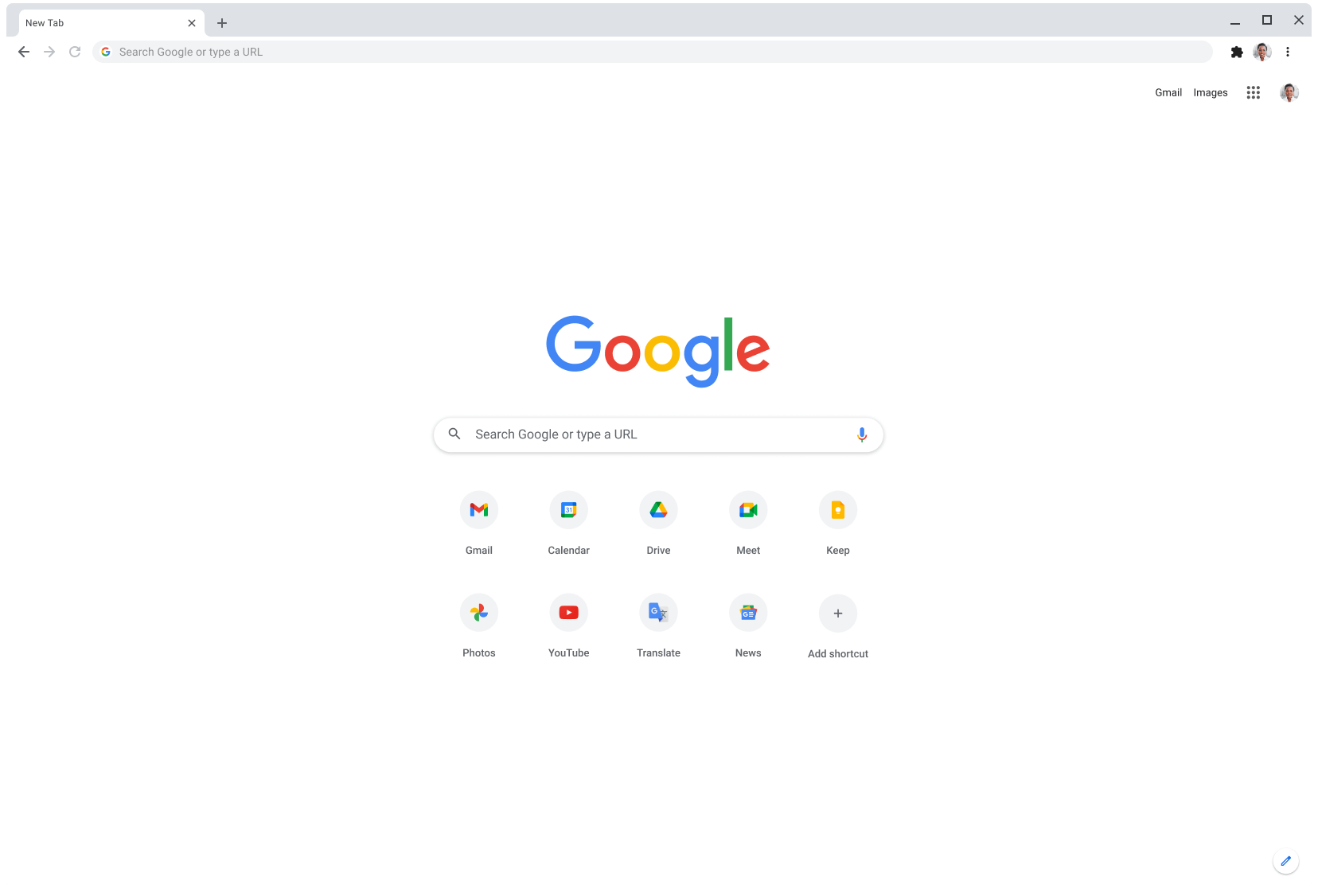 Google Chrome Web Search