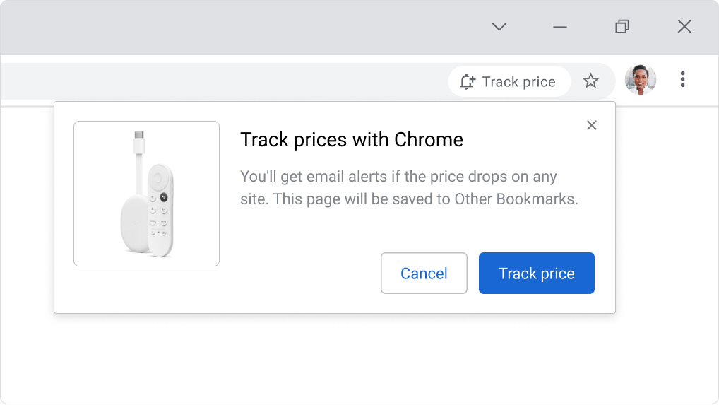 Example of how to price track a product