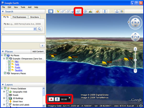 narrated tour in google earth desktop